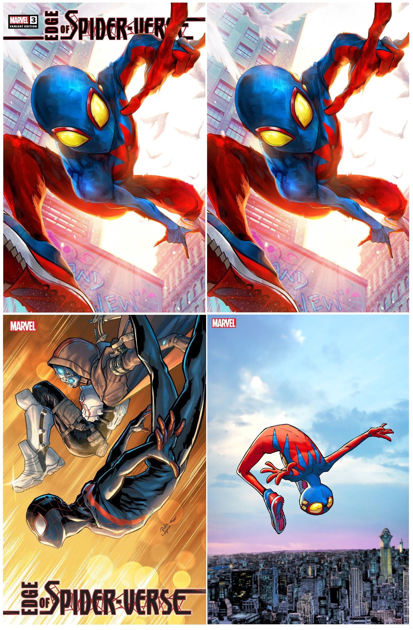 EDGE OF SPIDER-VERSE #3 IVAN TAO TRADE/VIRGIN VARIANT SET LIMITED TO 1000 SETS + 1:25 & 1:100 VARIANTS
