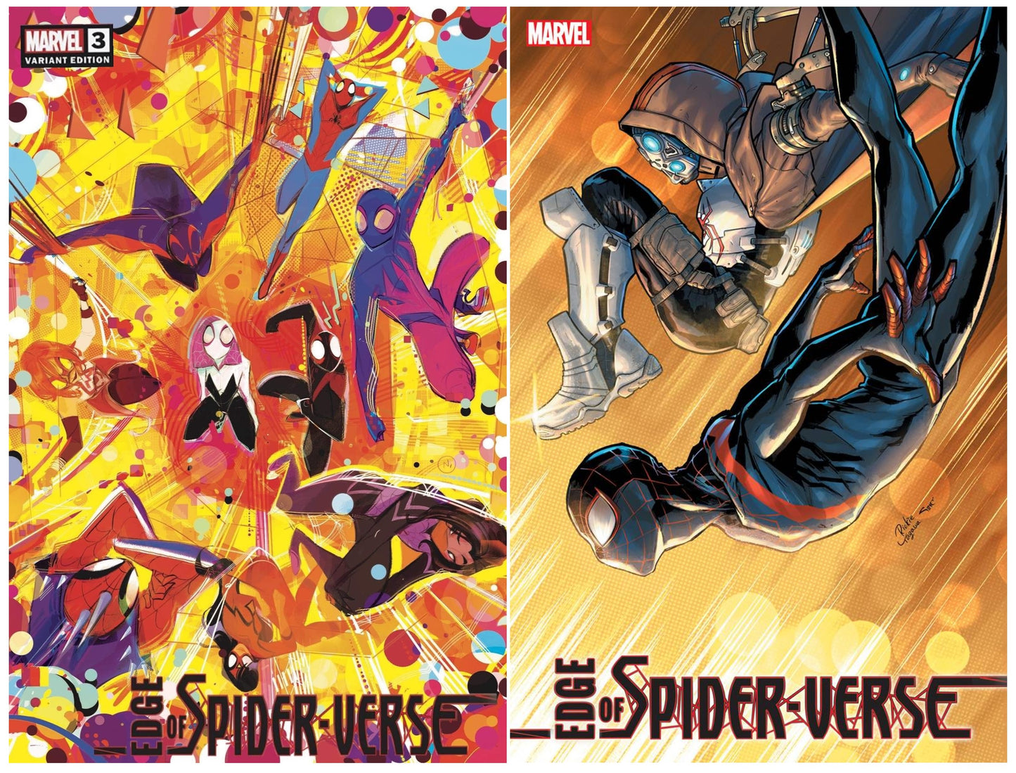 EDGE OF SPIDER-VERSE #3 NICOLETTA BALDARI VARIANT LIMITED TO 600 COPIES WITH NUMBERED COA + 1:25 YAGAWA VARIANT