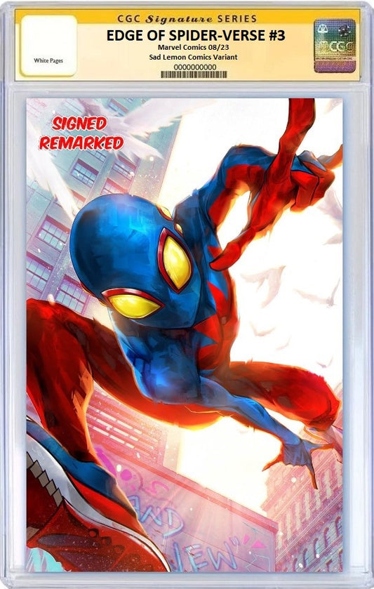EDGE OF SPIDER-VERSE #3 IVAN TAO VIRGIN VARIANT LIMITED TO 1000 COPIES CGC REMARK PREORDER