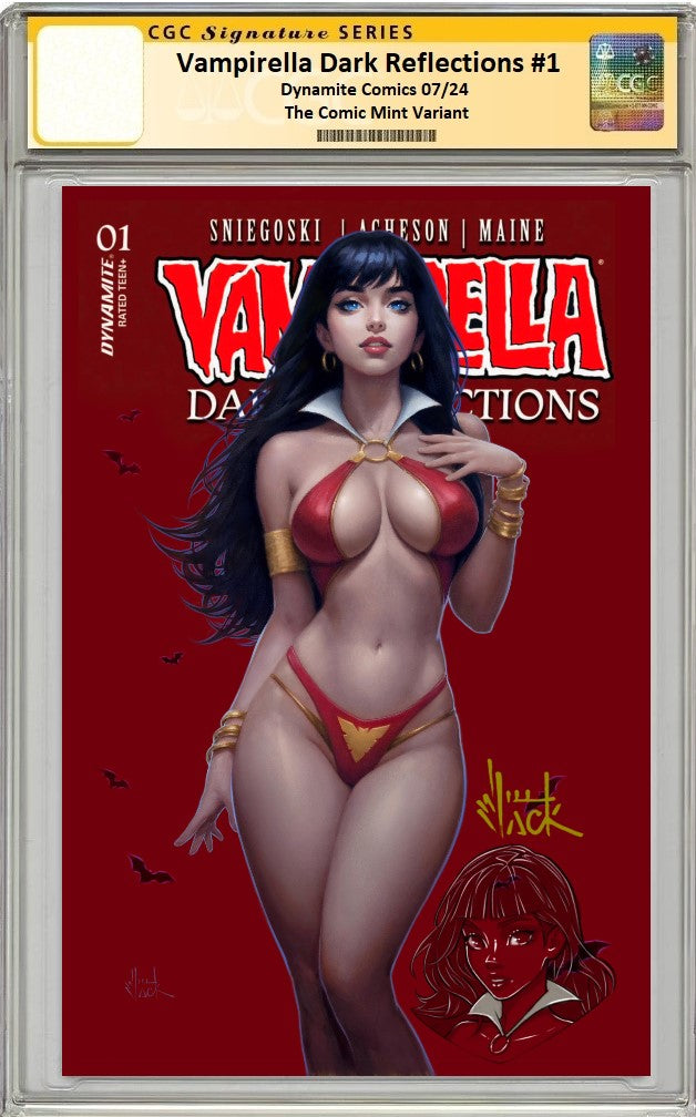 VAMPIRELLA DARK REFLECTIONS #1 WILL JACK RED TRADE DRESS VARIANT LIMITED TO 1000 COPIES - RAW & CGC OPTIONS