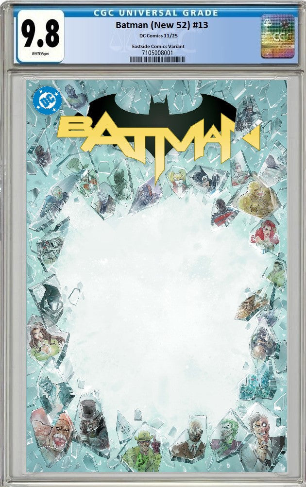 BATMAN (NEW 52) #13 ALAN QUAH BLANK FRAME NYCC 2025 VARIANT LIMITED TO 500 COPIES CGC 9.8 PREORDER