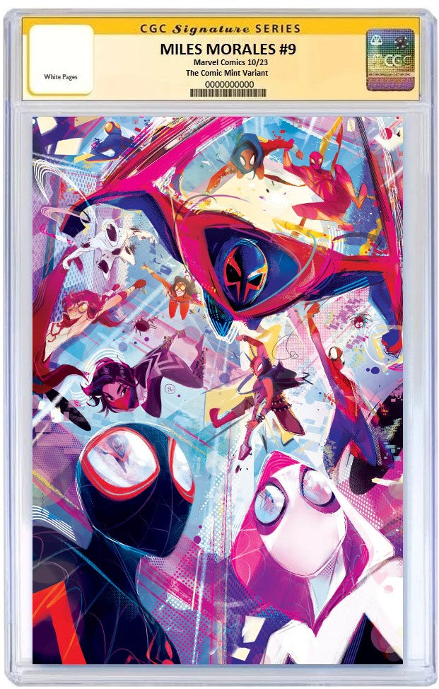 NYCC 2023 MILES MORALES #9 NICOLETTA BALDARI VIRGIN VARIANT LIMITED TO 1000 COPIES - RAW & GRADED OPTIONS