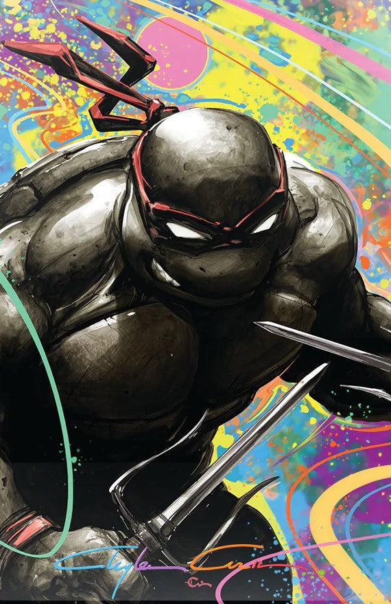 TEENAGE MUTANT NINJA TURTLES 2024 #1 CLAYTON CRAIN RAPHAEL VIRGIN VARIANT LIMITED TO 300 COPIES INFINITY SIGNED WITH COA