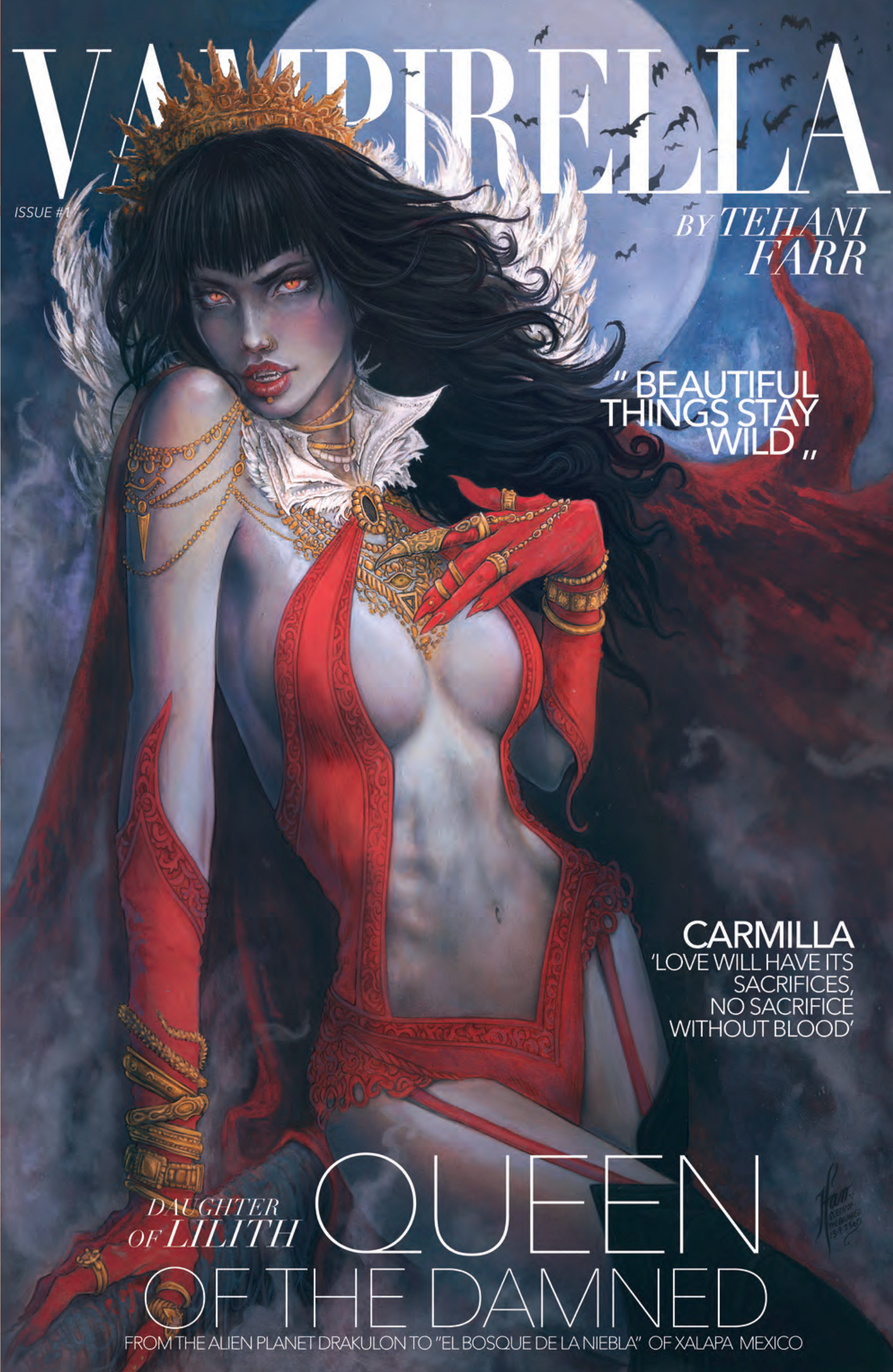 VAMPIRELLA DEAD FLOWERS #3 TEHANI FARR VARIANT LIMITED TO 500 COPIES