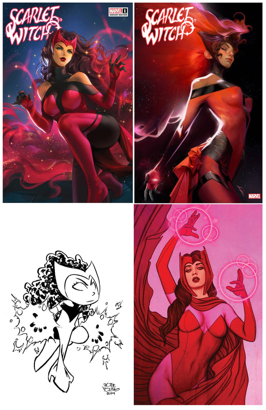SCARLET WITCH #1  LEIRIX LI VARIANT LIMITED TO 600 COPIES WITH NUMBERED COA + 1:25, 1:50 & 1:100 VARIANT
