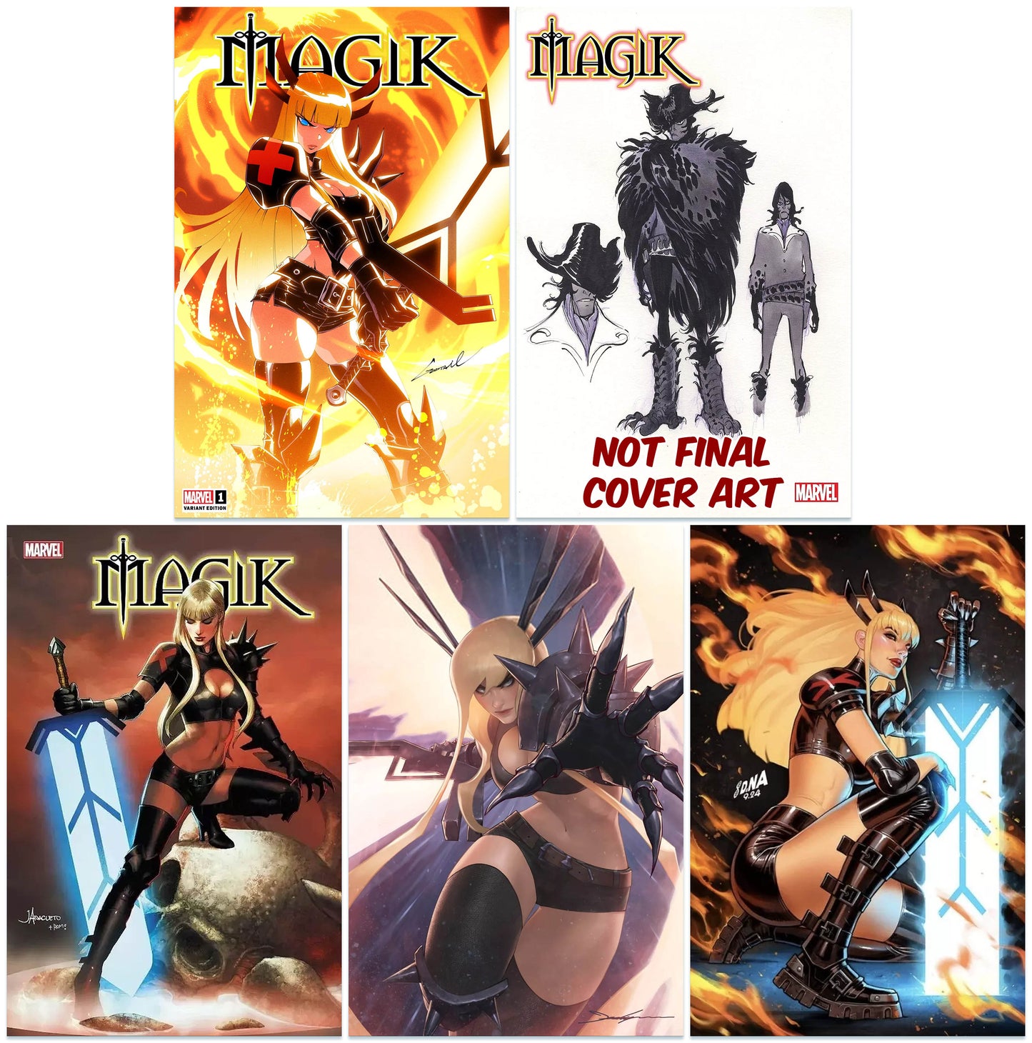MAGIK #1 GODTAIL VARIANT LIMITED TO 1000 COPIES WITH NUMBER COA + 1:10, 1:25, 1:100 & 1:200 VARIANT