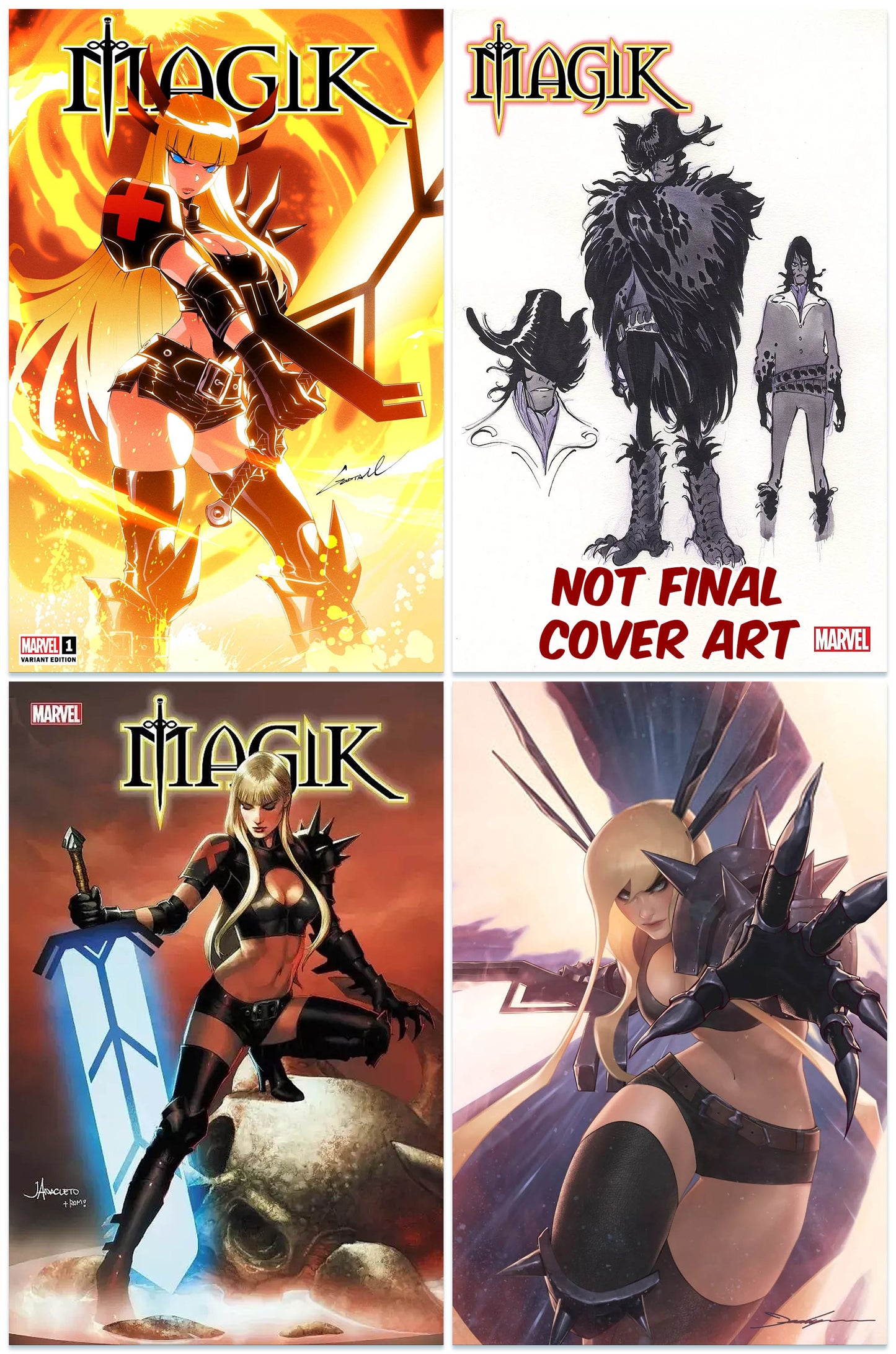 MAGIK #1 GODTAIL VARIANT LIMITED TO 1000 COPIES WITH NUMBER COA + 1:10, 1:25 & 1:100 VARIANT