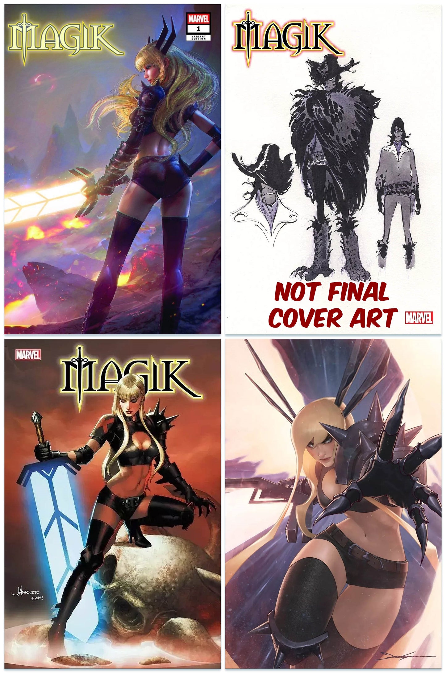 MAGIK #1 TIAGO DA SILVA VARIANT LIMITED TO 300 COPIES WITH NUMBERED COA + 1:10, 1:25 & 1:100 VARIANT
