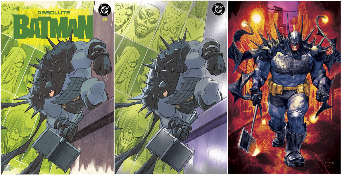 ABSOLUTE BATMAN #25 SEAN GALLOWAY TRADE/VIRGIN FOIL VARIANT SET LIMITED TO 800 SETS +1:25 VARIANT