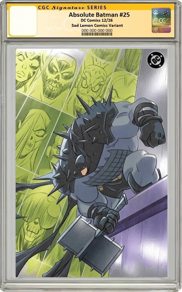 ABSOLUTE BATMAN #25 SEAN GALLOWAY VIRGIN FOIL VARIANT LIMITED TO 800 COPIES CGC SS PREORDER