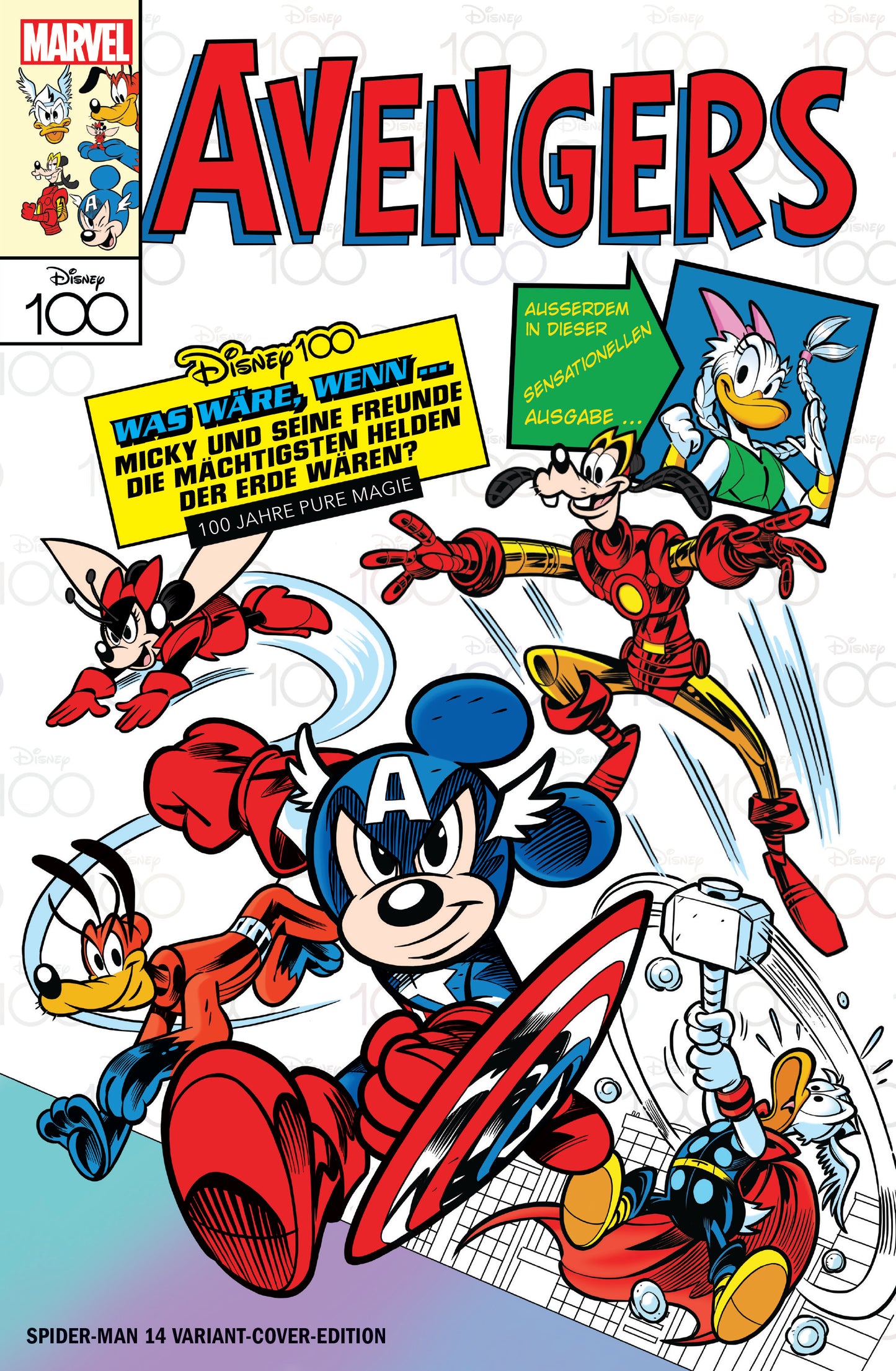 SPIDER-MAN #14 RARE DISNEY100 'AVENGERS' GERMAN VARIANT LIMITED TO 333 COPIES