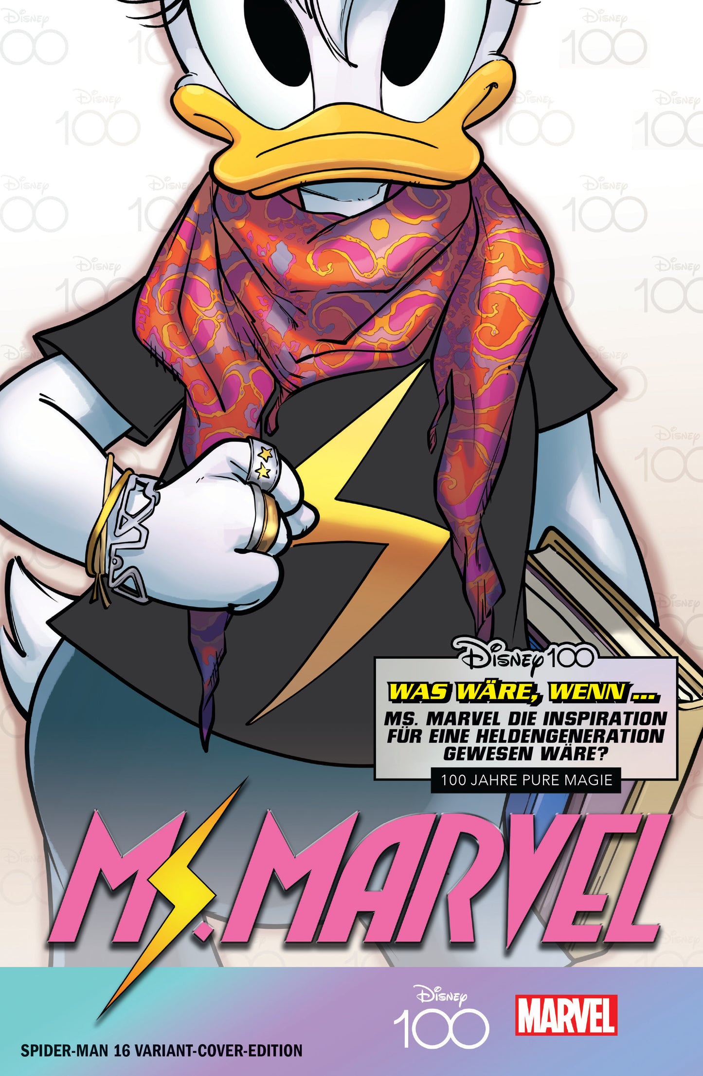 SPIDER-MAN #16 RARE DISNEY100 'MS MARVEL' GERMAN VARIANT LIMITED TO 333 COPIES