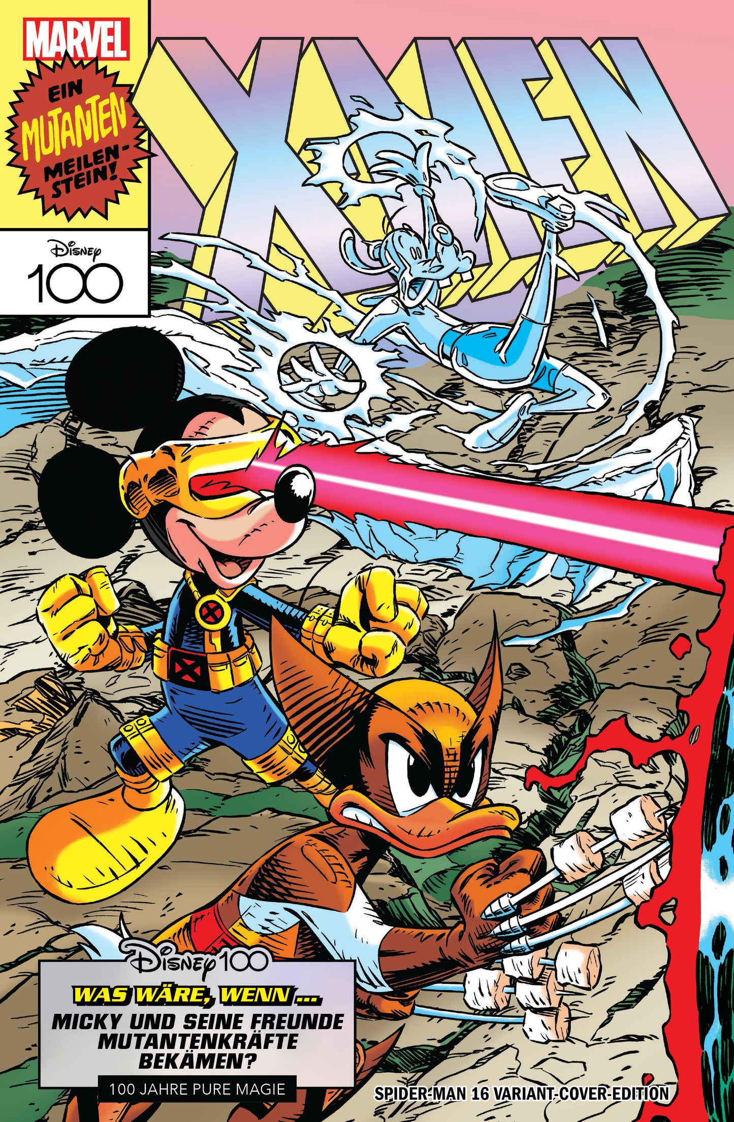 SPIDER-MAN #16 RARE DISNEY100 'X-MEN' GERMAN VARIANT LIMITED TO 333 COPIES