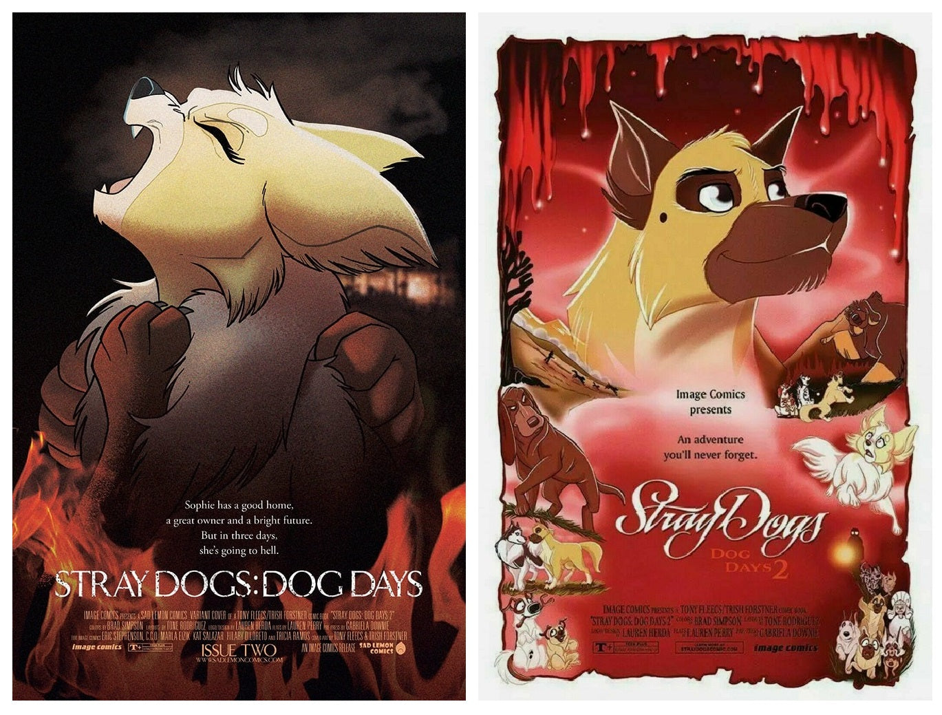 STRAY DOGS: DOG DAYS #2 FLEECS & FORSTNER DRAG ME TO HELL HOMAGE LIMITED TO 500 COPIES & 1:50 VARIANT