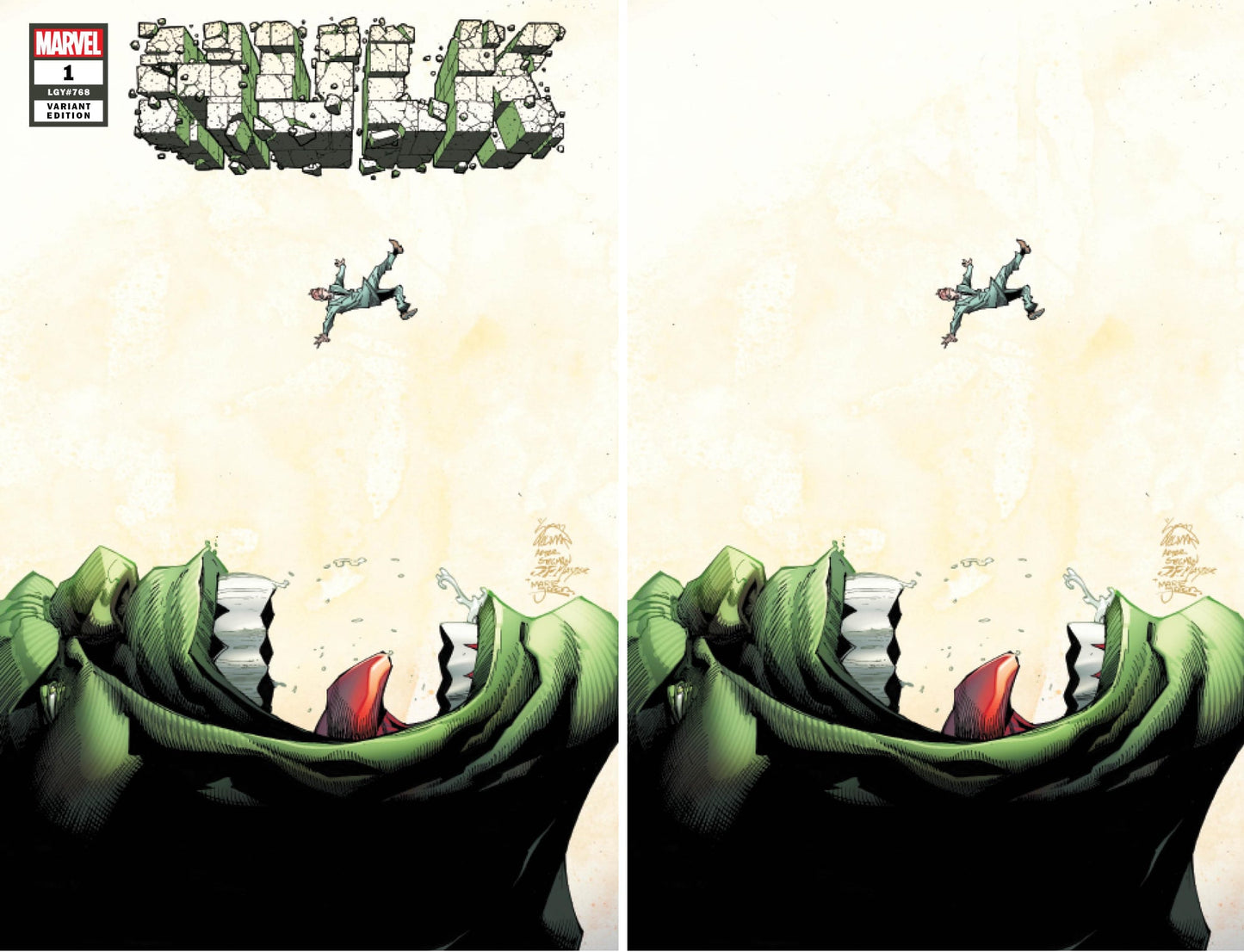 HULK #1 RYAN STEGMAN HOMAGE TRADE/VIRGIN VARIANT SET LIMITED TO 1000 SETS