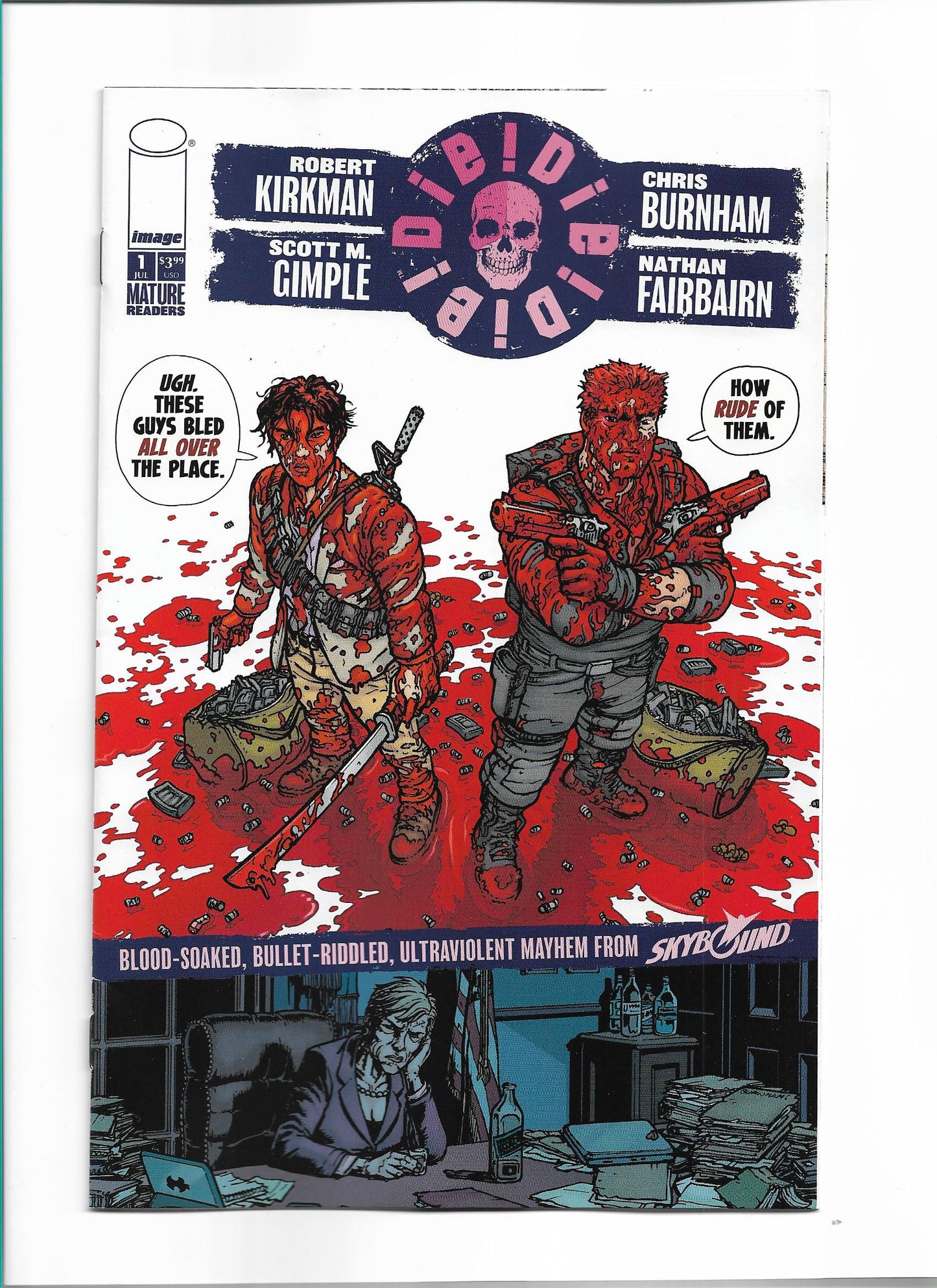 DIE DIE DIE #1 NEW ROBERT KIRKMAN BOOK IMAGE THANK YOU VARIANT