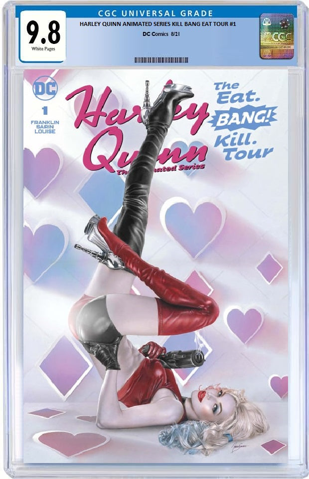 HARLEY QUINN THE EAT BANG KILL TOUR #1 NATALI SANDERS TRADE DRESS VARIANT CGC 9.8 PREORDER