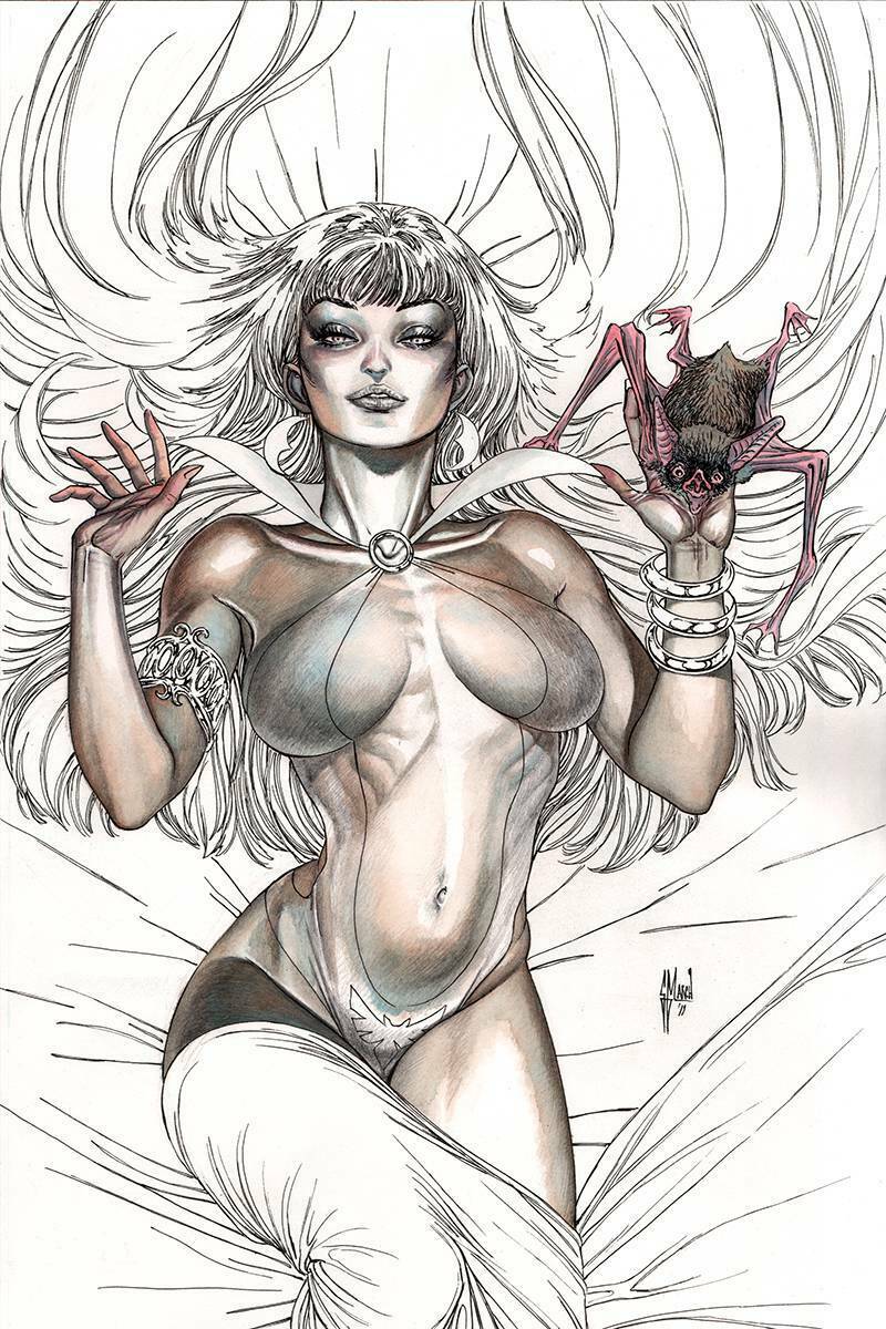 15/04/2020 VAMPIRELLA #10 1:35 MARCH B&W VIRGIN VARIANT