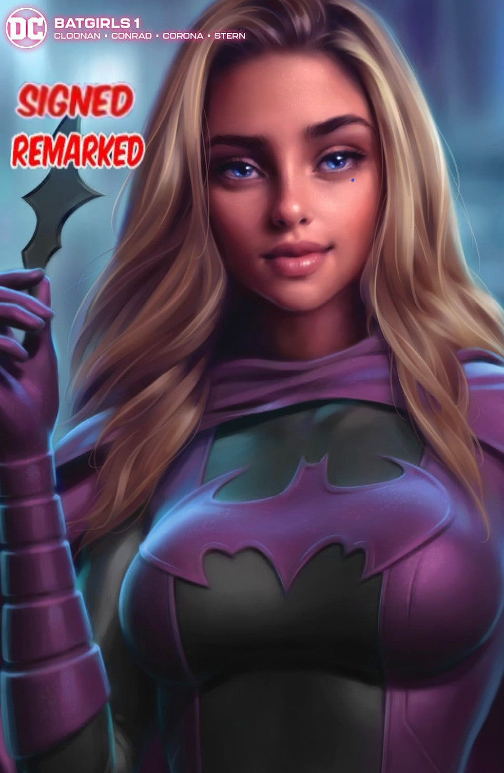 BATGIRLS #1 WILL JACK MINIMAL TRADE DRESS VARIANT LIMITED TO 1500 REMARKED WITH COA