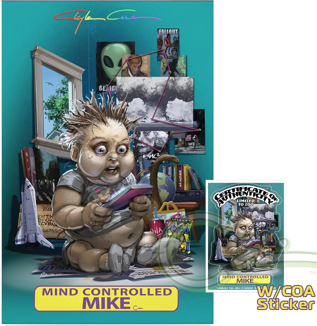 GARBAGE PAIL KIDS ORIGINS #2 CLAYTON CRAIN VARIANT LIMITED TO 200 COPIES WITH STICKER COA INFINITY SIGNED WITH COA