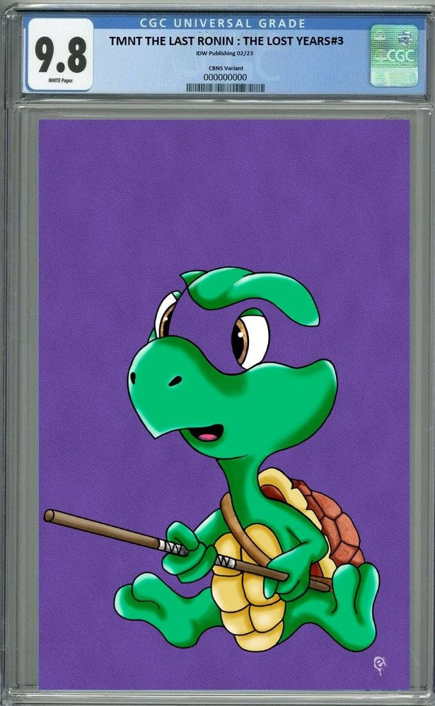 TMNT LAST RONIN LOST YEARS #3 ERIC HEARD NEGATIVE BABY VIRGIN VARIANT LIMITED TO 777 COPIES WITH NUMBERED COA CGC 9.8 PREORDER