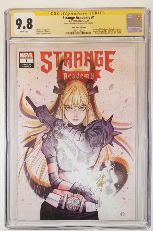 STRANGE ACADEMY #1 PEACH MOMOKO TRADE DRESS VARIANT LIMITED TO 3000 CGC SS 9.8