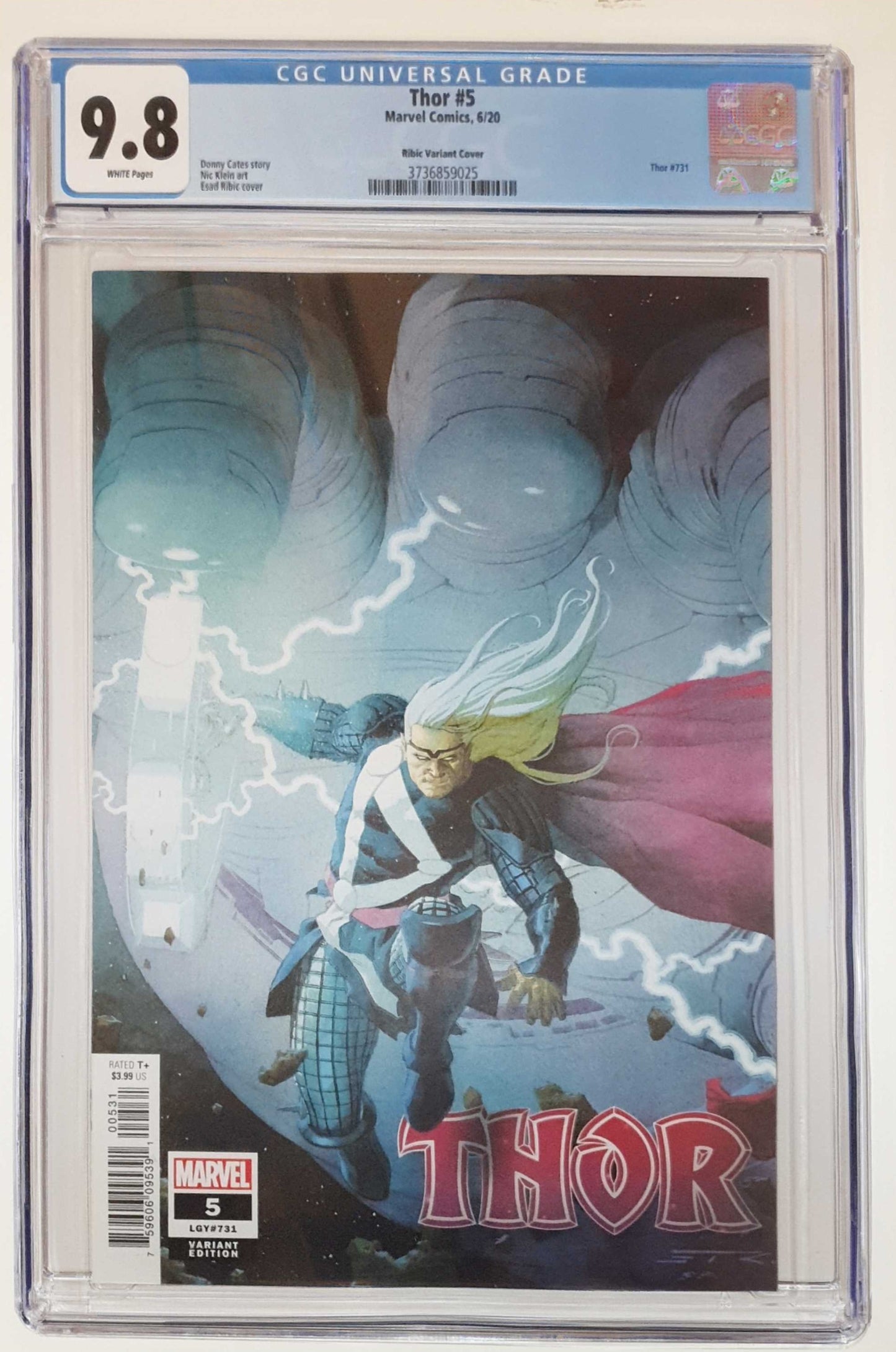 THOR #5 1:25 RIBIC VARIANT 1ST BLACK WINTER CGC 9.8