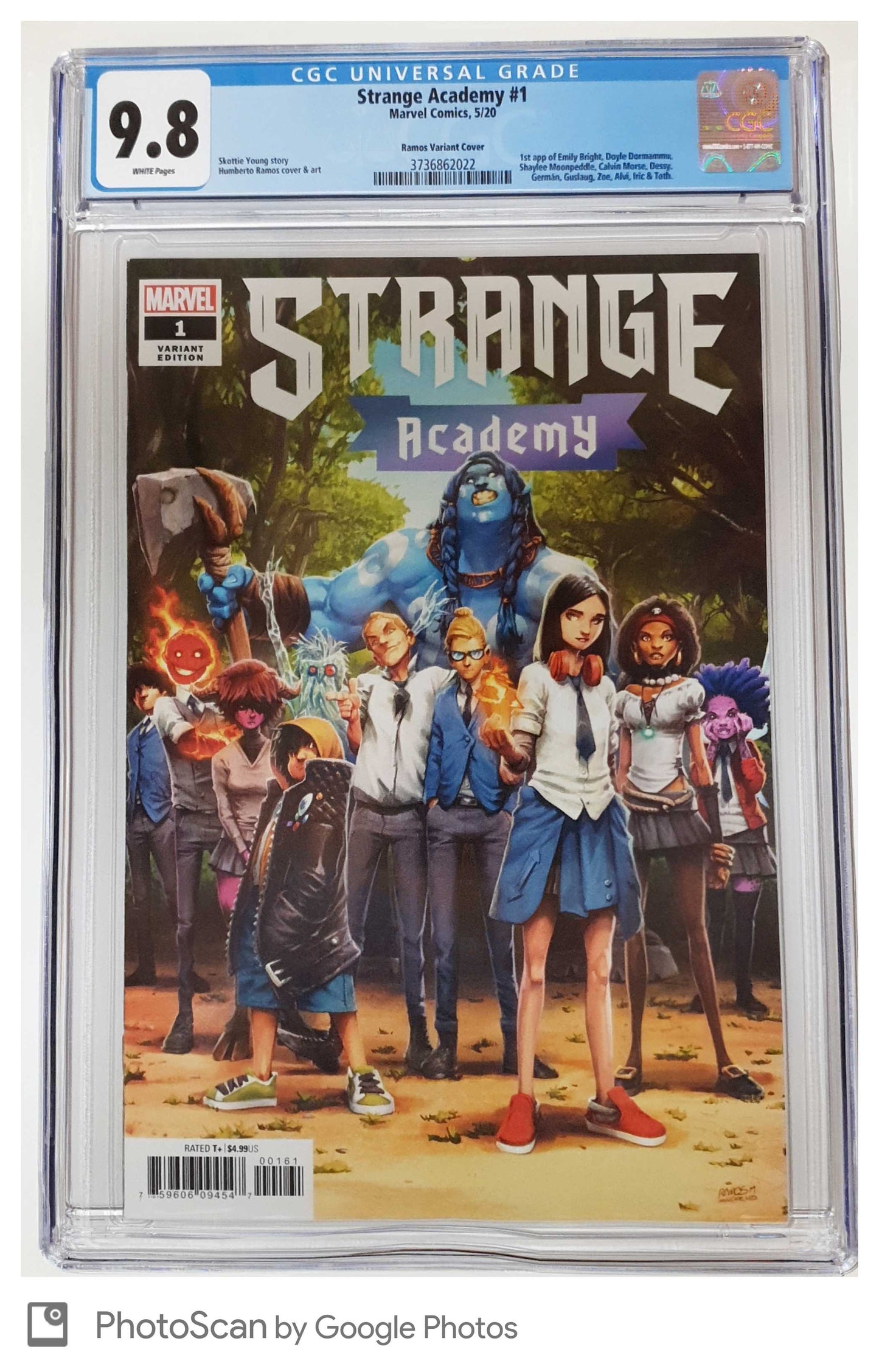 STRANGE ACADEMY #1 1:25 HUMBERTO RAMOS VARIANT CGC 9.8