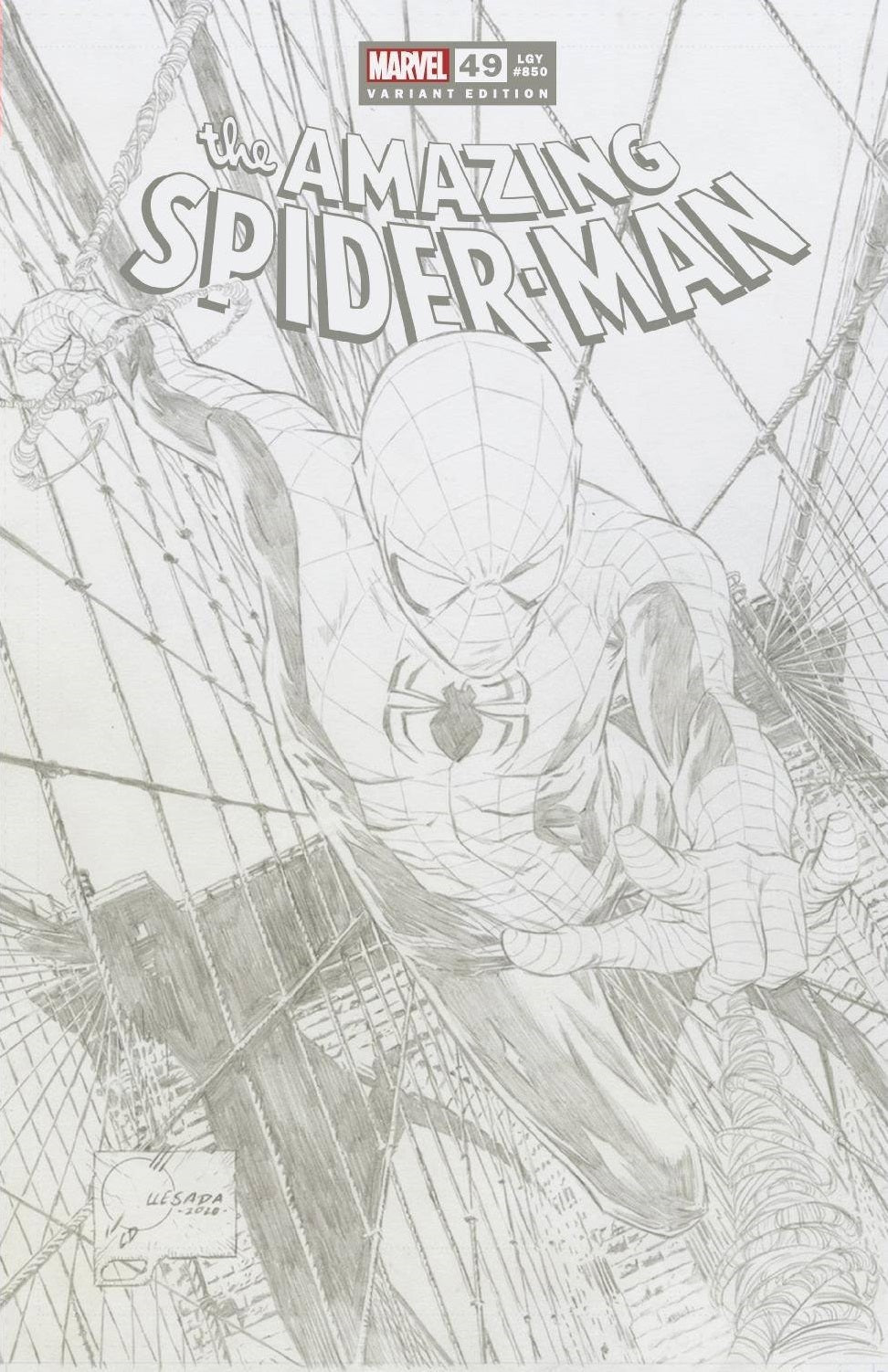 AMAZING SPIDER-MAN #49 1:100 JOE QUESADA SKETCH VARIANT