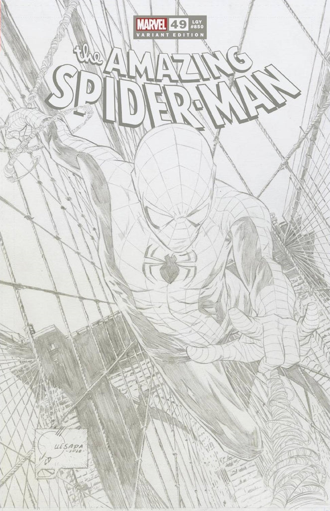 AMAZING SPIDER-MAN #49 1:100 JOE QUESADA SKETCH VARIANT