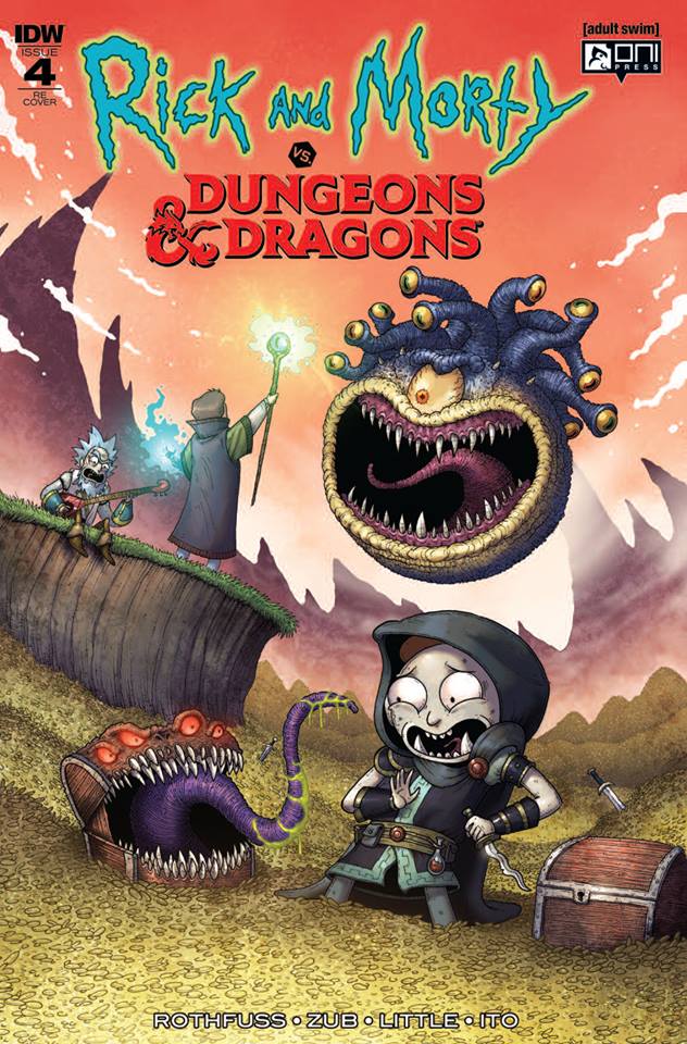 RICK & MORTY VS DUNGEONS & DRAGONS #4 (OF 4) MIKE VASQUEZ VARIANT LIMITED TO 500