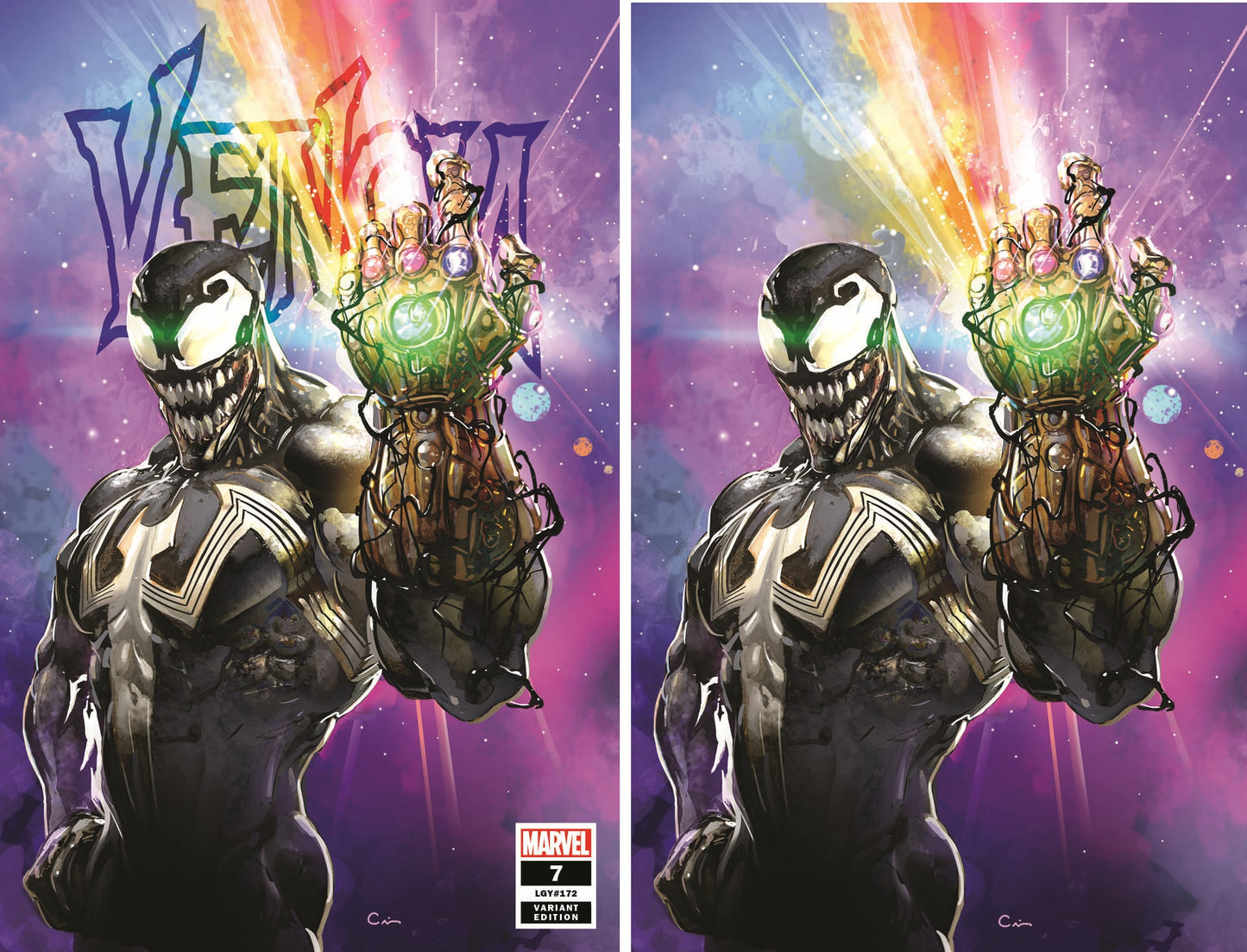 VENOM #7 CLAYTON CRAIN TRADE/VIRGIN VARIANT SET LIMITED TO 1000 SETS