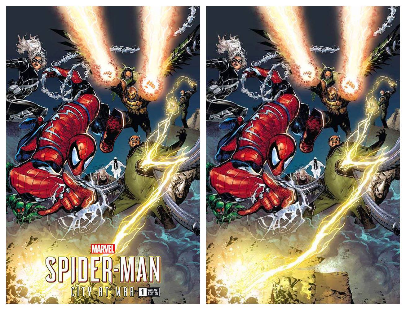 MARVELS SPIDER-MAN CITY AT WAR #1 PHILIP TAN TRADE DRESS/VIRGIN VARIANT SET LIMITED TO 500 SETS