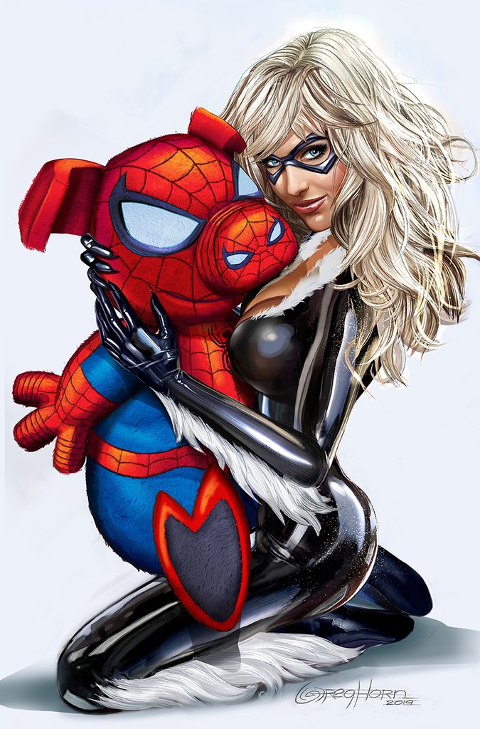 BLACK CAT #1 GREG HORN SPIDER-HAM VARIANT LIMITED TO 1000 COPIES