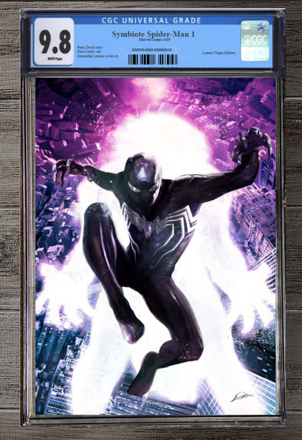 SYMBIOTE SPIDER-MAN #1 ALEXANDER LOZANO VIRGIN VARIANT LIMITED TO 600 CGC 9.8 PREORDER