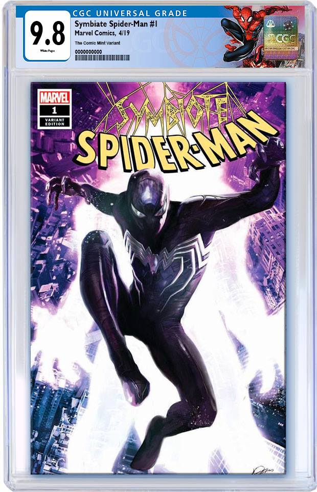 SYMBIOTE SPIDER-MAN #1 ALEXANDER LOZANO TRADE DRESS VARIANT LIMITED TO 3000 CGC 9.8 PREORDER (SPECIAL LABEL)