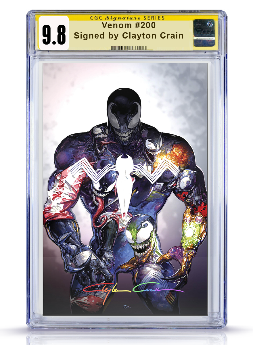 VENOM #200 CLAYTON CRAIN VIRGIN VARIANT CGC SS 9.8 WITH INFINITY SIGNATURE