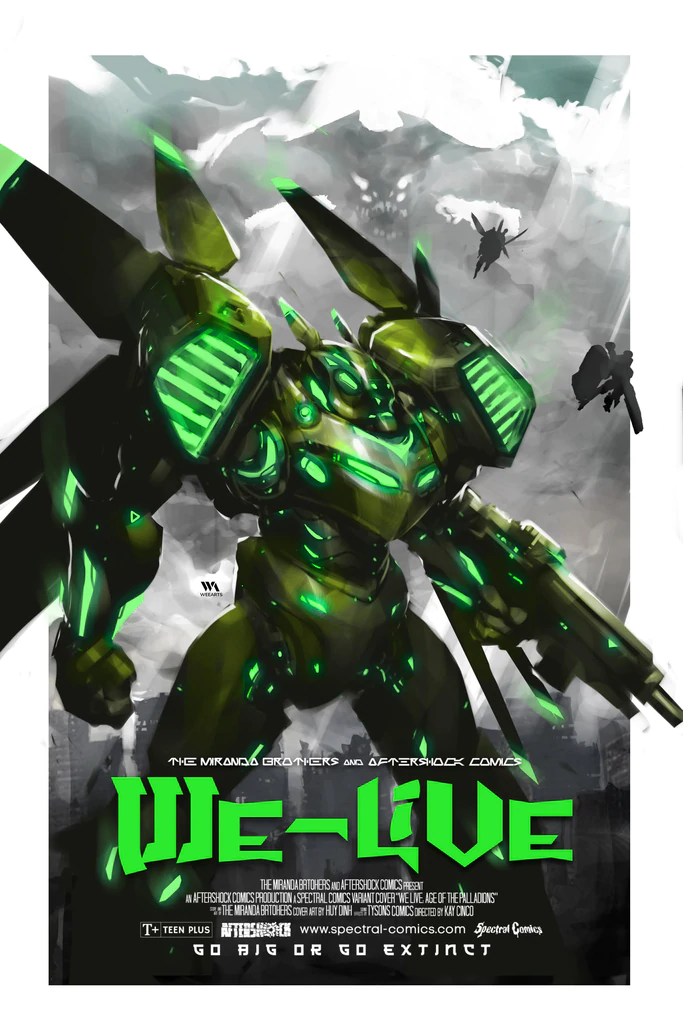 WE LIVE AGE OF PALLADIONS #1 HUY DINH POSTER VARIANT LIMITED TO 250 WITH COA