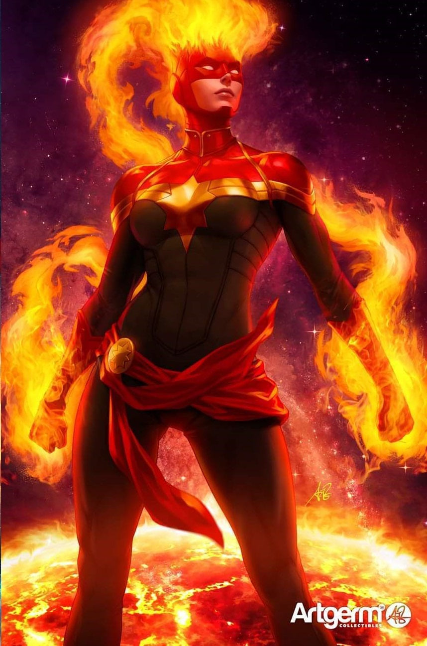 CAPTAIN MARVEL #1 ARTGERM EXCLUSIVE VIRGIN VARIANT VF