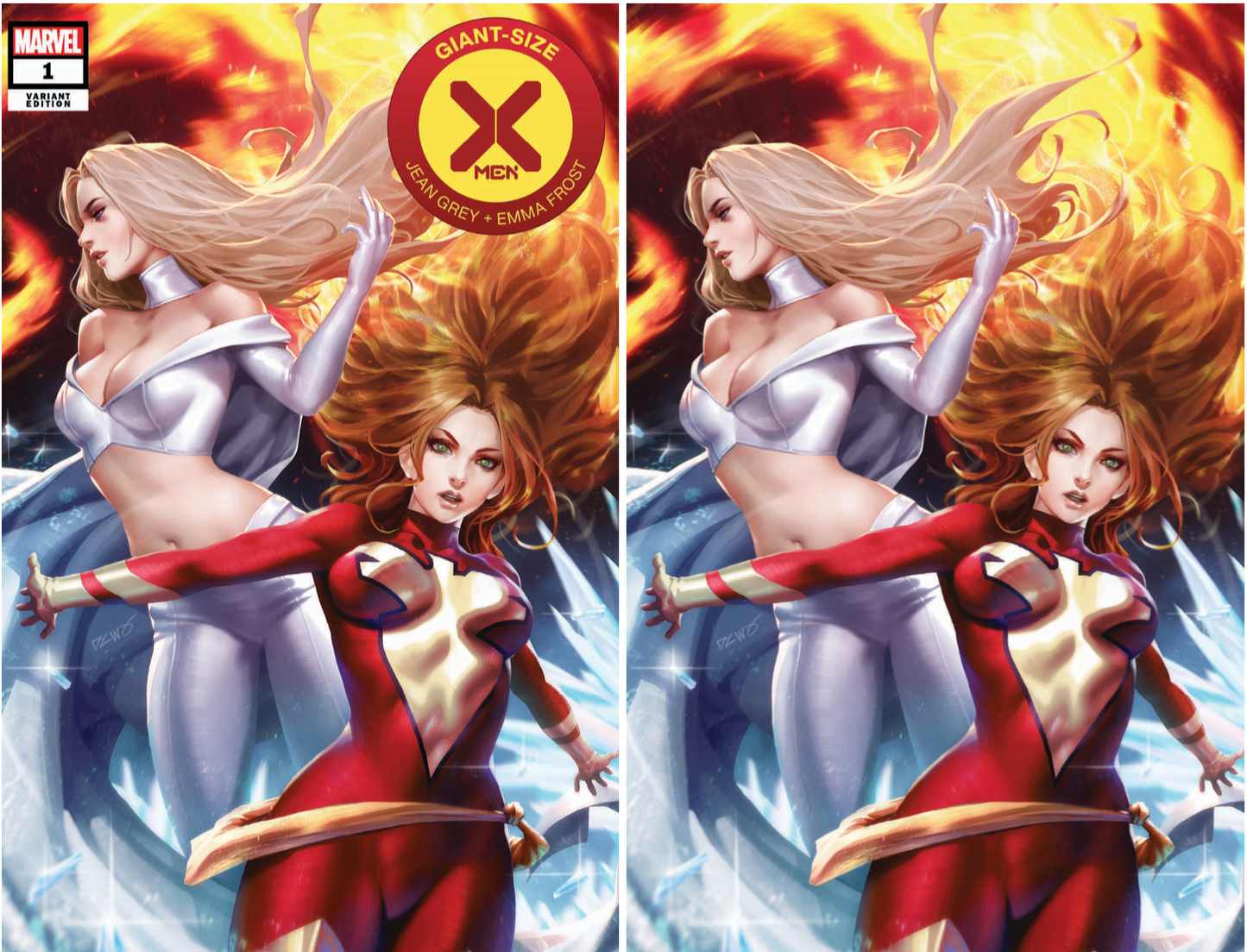 GIANT SIZE X-MEN JEAN GREY & EMMA FROST #1 DX DERRICK CHEW VARIANT SET