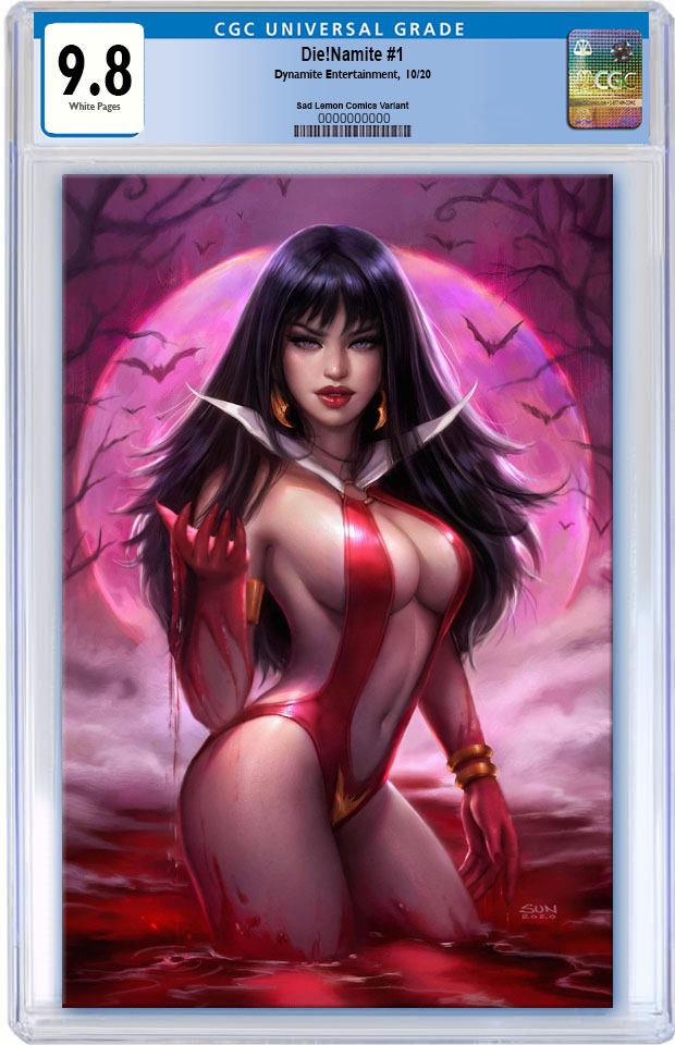DIE!NAMITE #1 SUN KHAMUNAKI PINK MOON NYCC WEEK VIRGIN VARIANT LIMITED TO 300 CGC 9.8 PREORDER