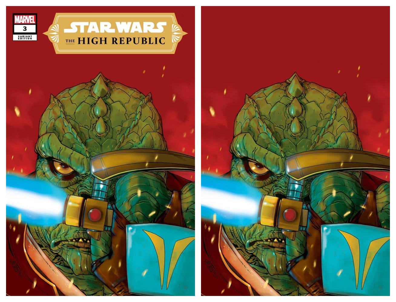 STAR WARS HIGH REPUBLIC #3 GIUSEPPE CAMUNCOLI TRADE/VIRGIN VARIANT SET LIMITED TO 1000 SETS