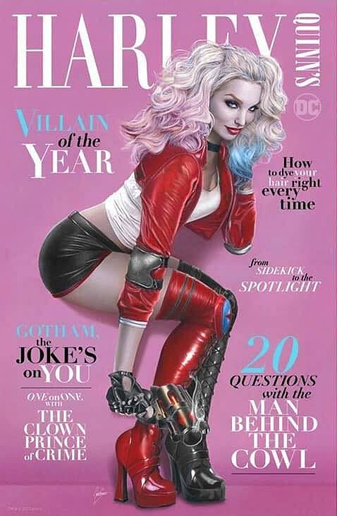 HARLEY QUINN VILLAIN OF THE YEAR #1 NATALI SANDERS TRADE DRESS VARIANT LIMITED TO 1500 WITH NUMBERED COA