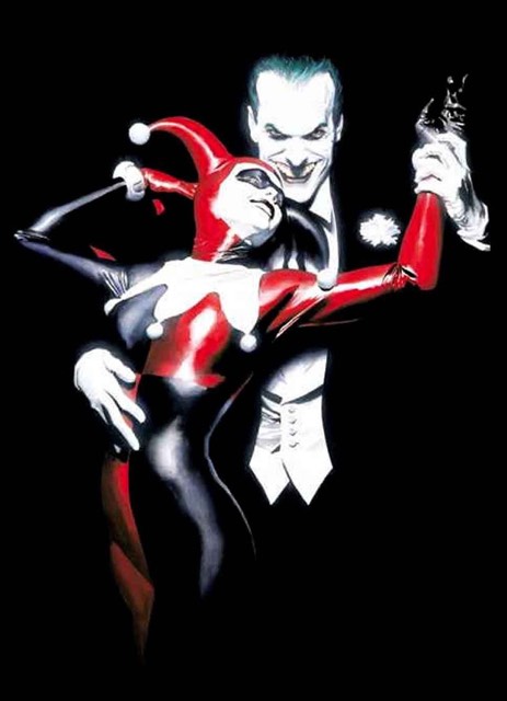 BATMAN HARLEY QUINN ALEX ROSS CONVENTION EXCLUSIVE VIRGIN BLACK FOIL VARIANT