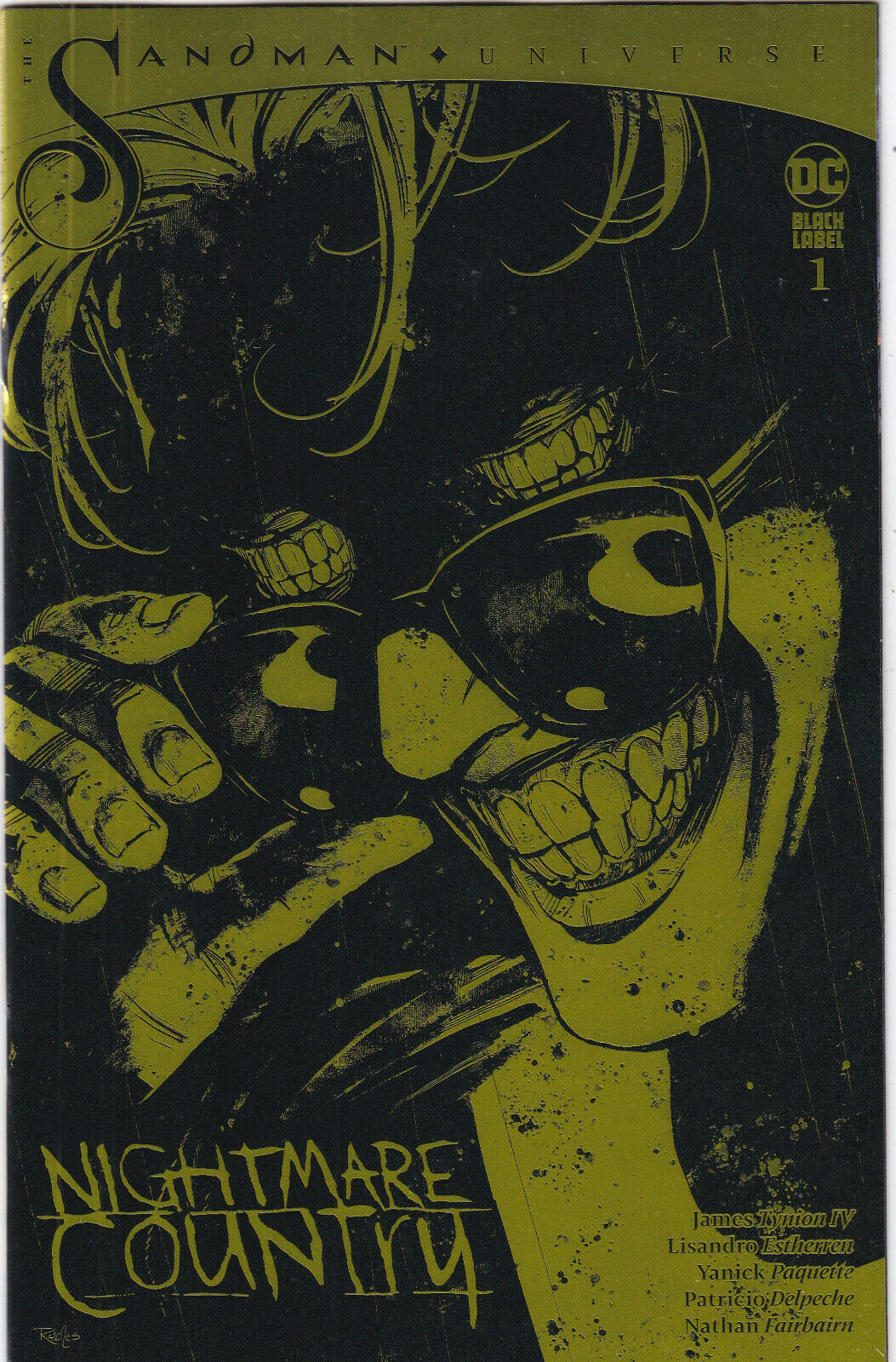 SANDMAN UNIVERSE NIGHTMARE COUNTRY #1 NICK ROBLES GOLD FOIL ONION CLUB MEMBER VARIANT