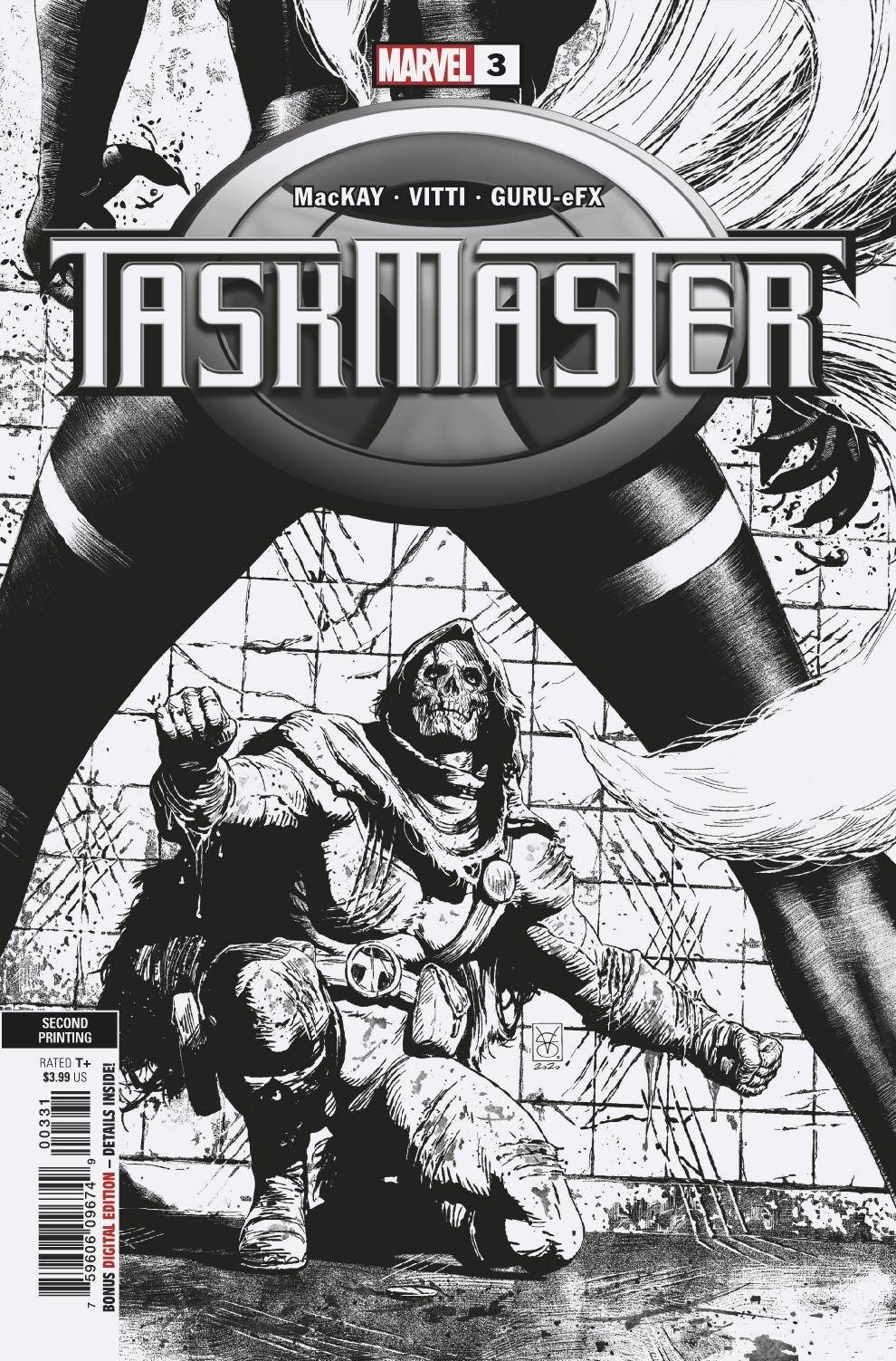 TASKMASTER #3 1:25 2ND PRINT GIANGIORDANO SKETCH VARIANT