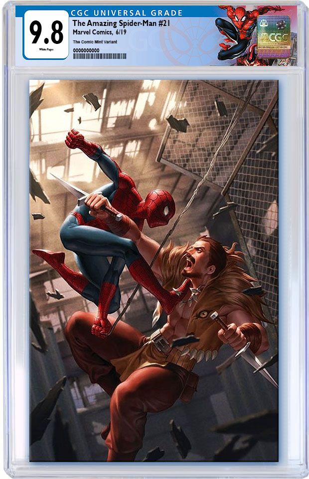 AMAZING SPIDER-MAN #21 JUNGGEUN YOON VIRGIN VARIANT LIMITED TO 500 CGC 9.8 SPIDERMAN LABEL PREORDER
