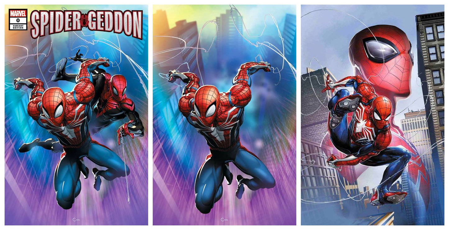 SPIDER-GEDDON #0 CLAYTON CRAIN NYCC 3 COVER SET