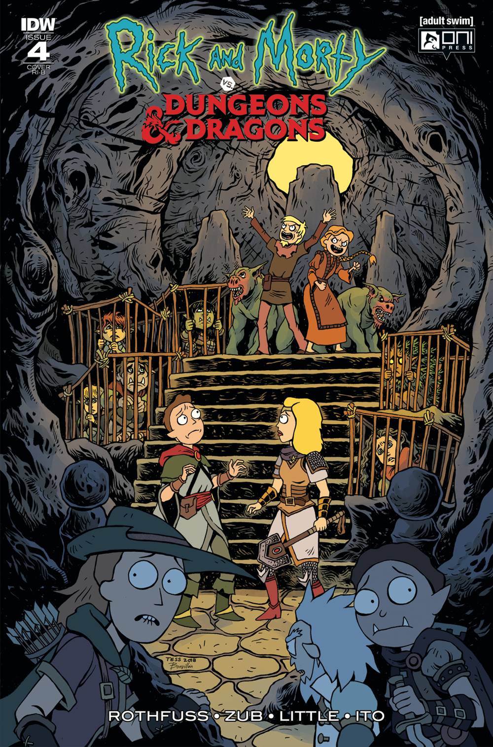 RICK & MORTY VS DUNGEONS & DRAGONS #4 (OF 4) 1:20 TESS FOWLER VARIANT