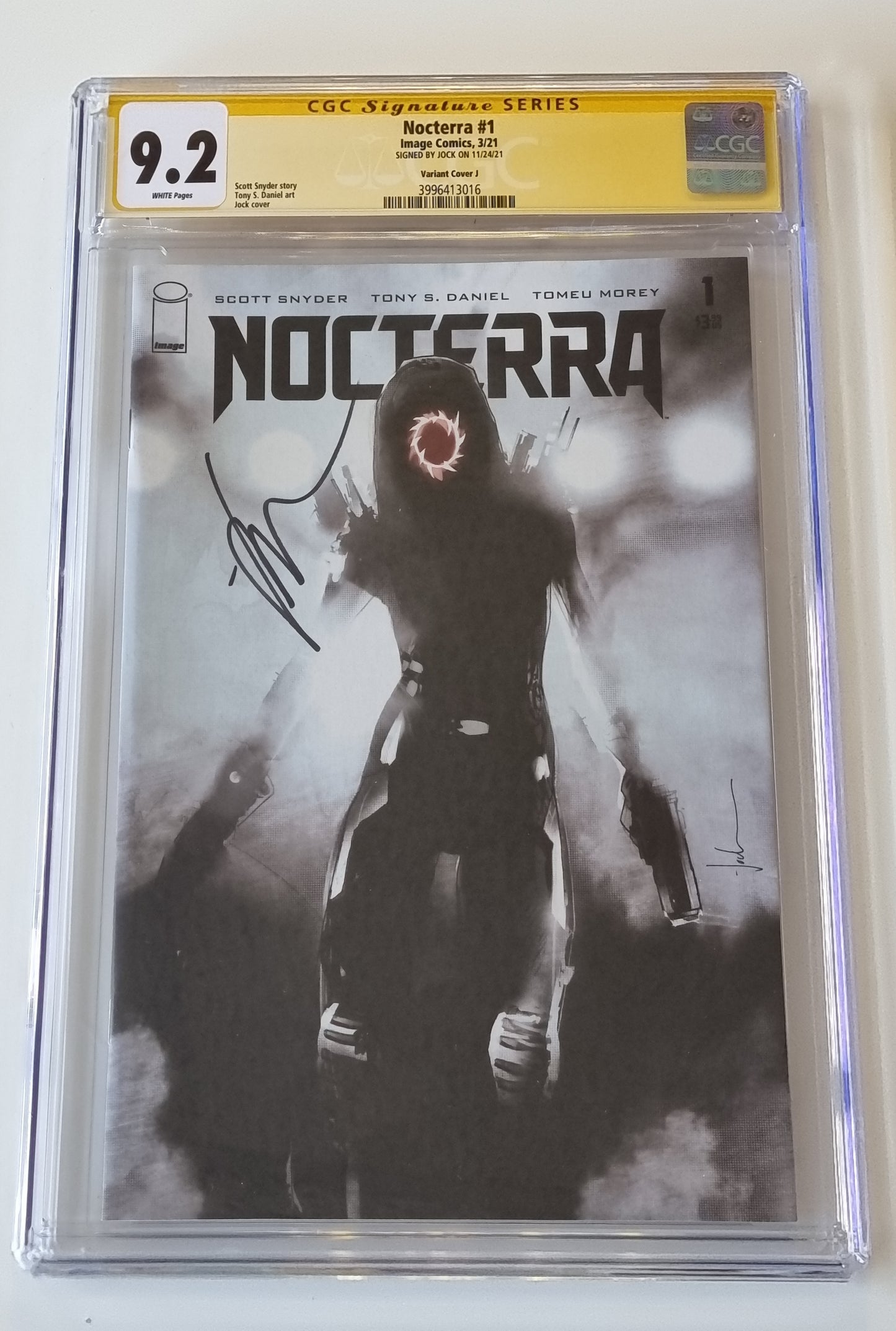 NOCTERRA #1 1:75 JOCK VARIANT CGC 9.2 SS - SIGNED BY JOCK